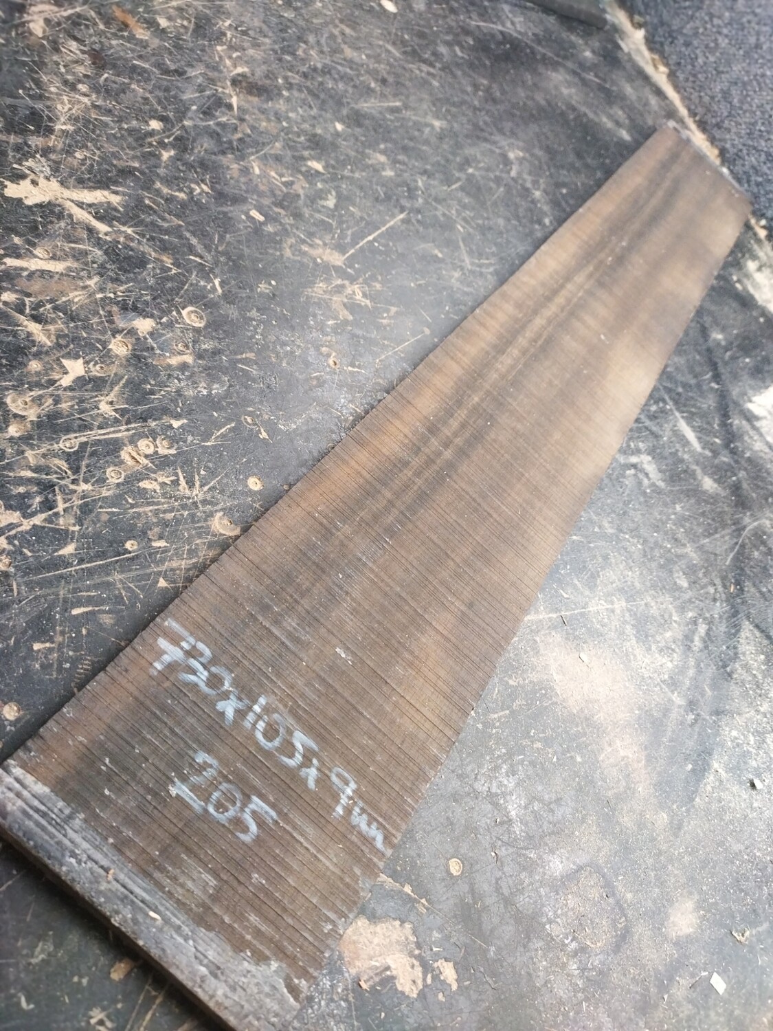 Bass 6 string fretboard blank exotic ebony 205