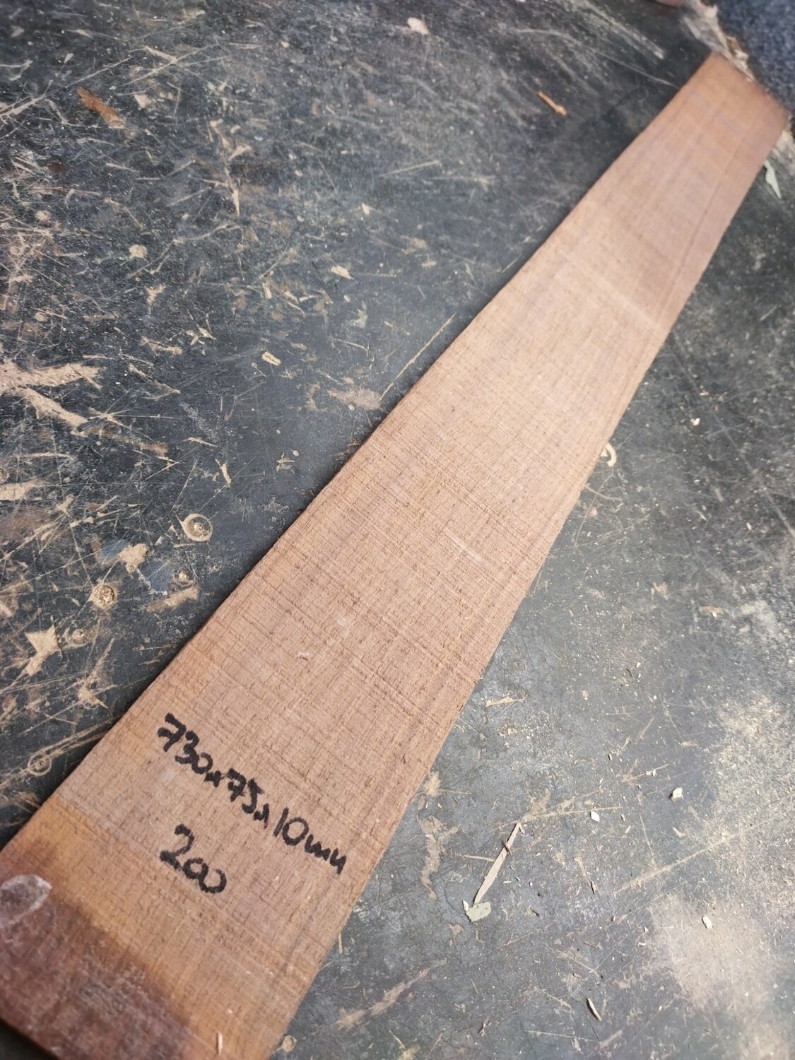Bass 4 string fretboard blank American walnut 200