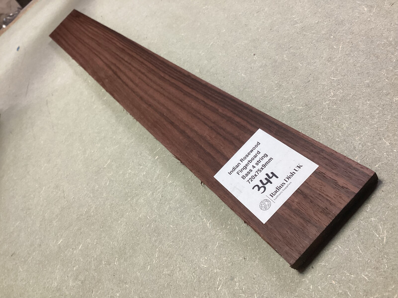 Bass 4 String Fretboard Blank Indian Rosewood 344