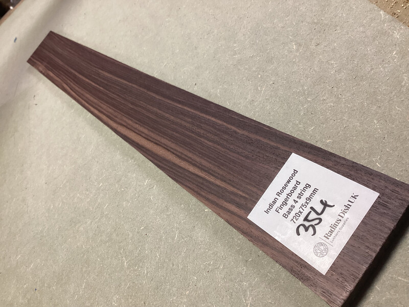 Bass 4 String Fretboard Blank Indian Rosewood 354