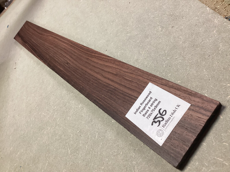 Bass 4 String Fretboard Blank Indian Rosewood 356