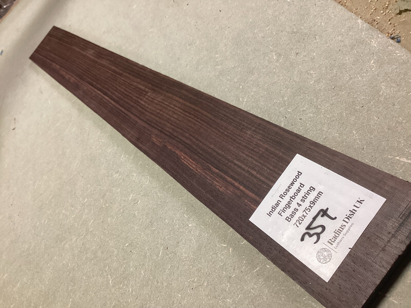 Bass 4 String Fretboard Blank Indian Rosewood 357