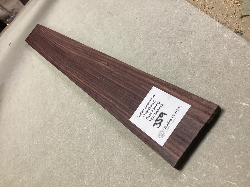 Bass 4 String Fretboard Blank Indian Rosewood 359