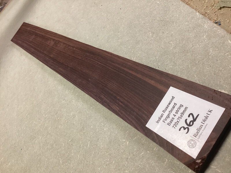 Bass 4 String Fretboard Blank Indian Rosewood 362