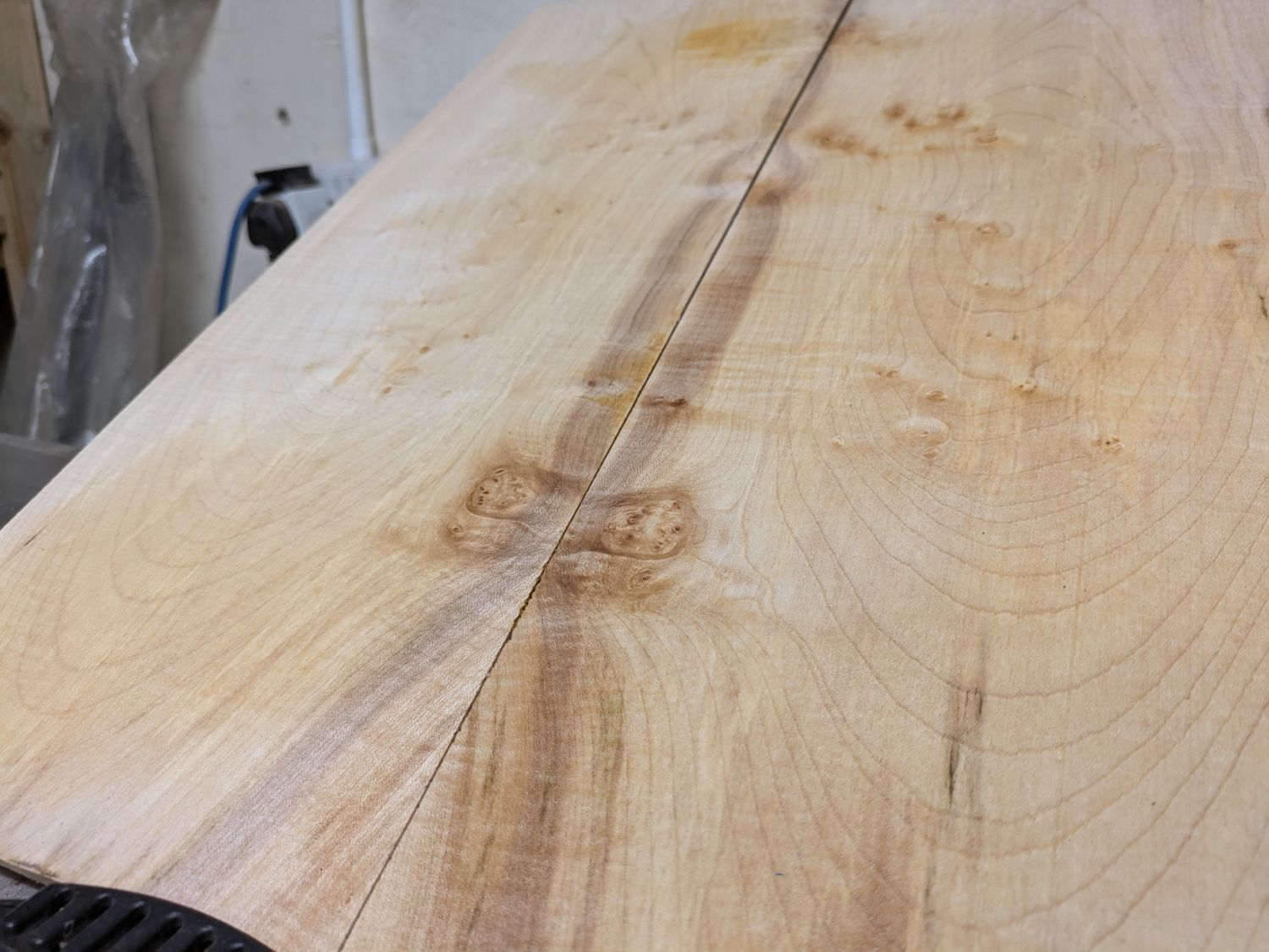 Bookmatched Sycamore Carved Top