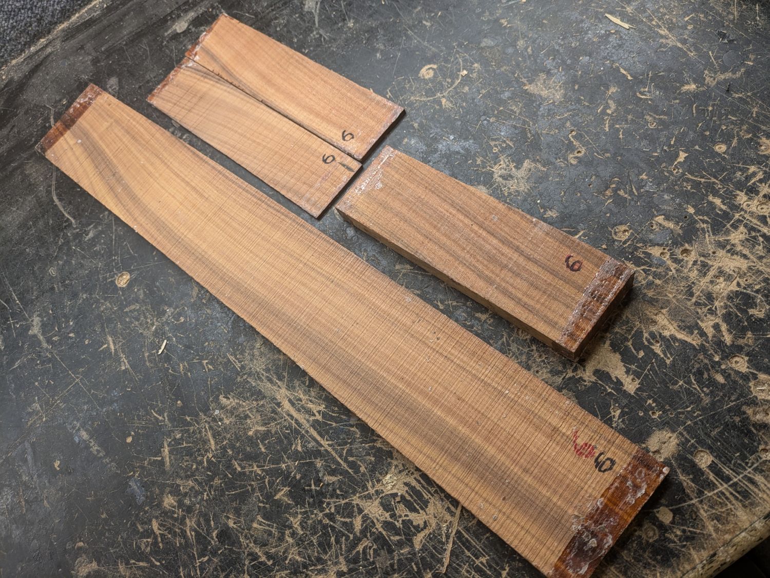 Santos Rosewood Fretboard, Bridge and Headplate Combo 6