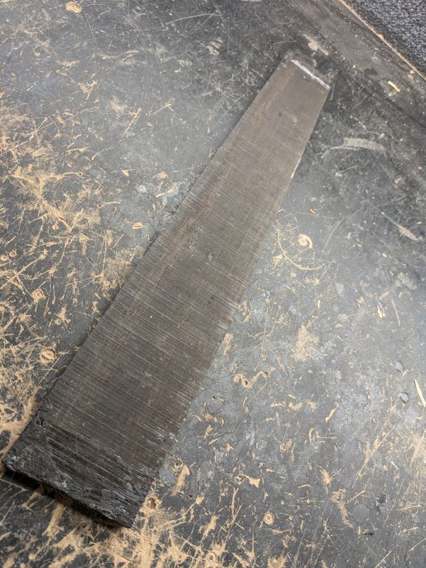 African ebony fretboard blank