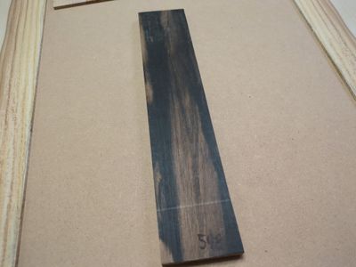 Ukulele fretboard blank ebony 598