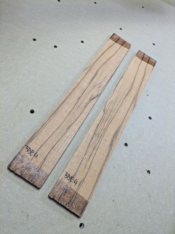 Bookmatched Brown Ebony Fretboard Combo BBE4