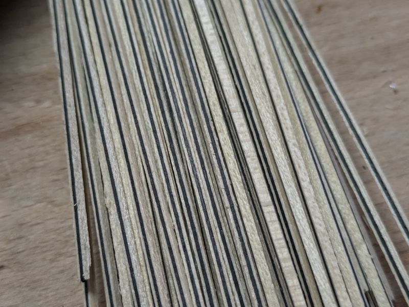 Maple/ebony/maple purfling