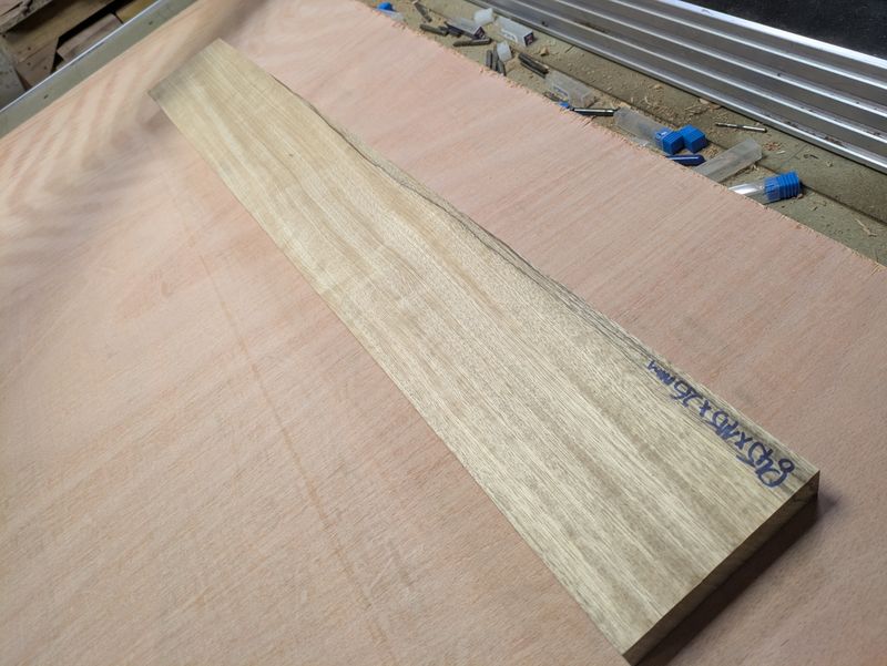 Large white limba neck blank 664