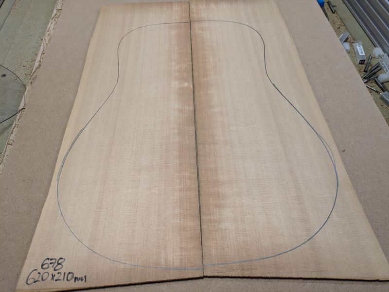 Sitka Spruce Soundboard 678