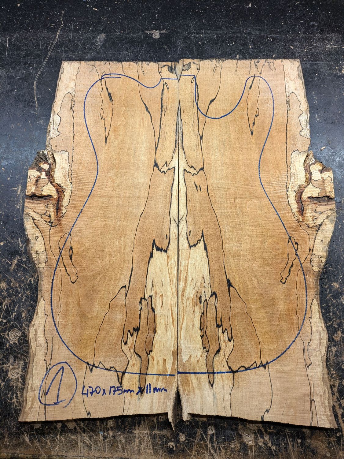 British Spalted Beech Electric Tops
