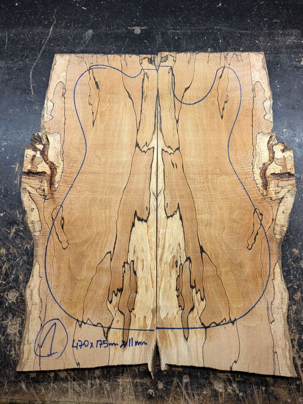 British Spalted Beech Electric Tops