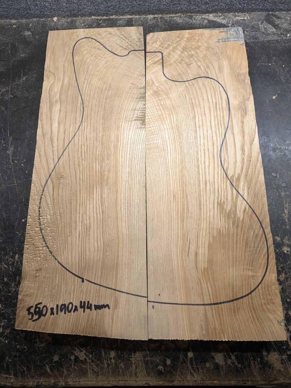 British Ash Body Blank 789