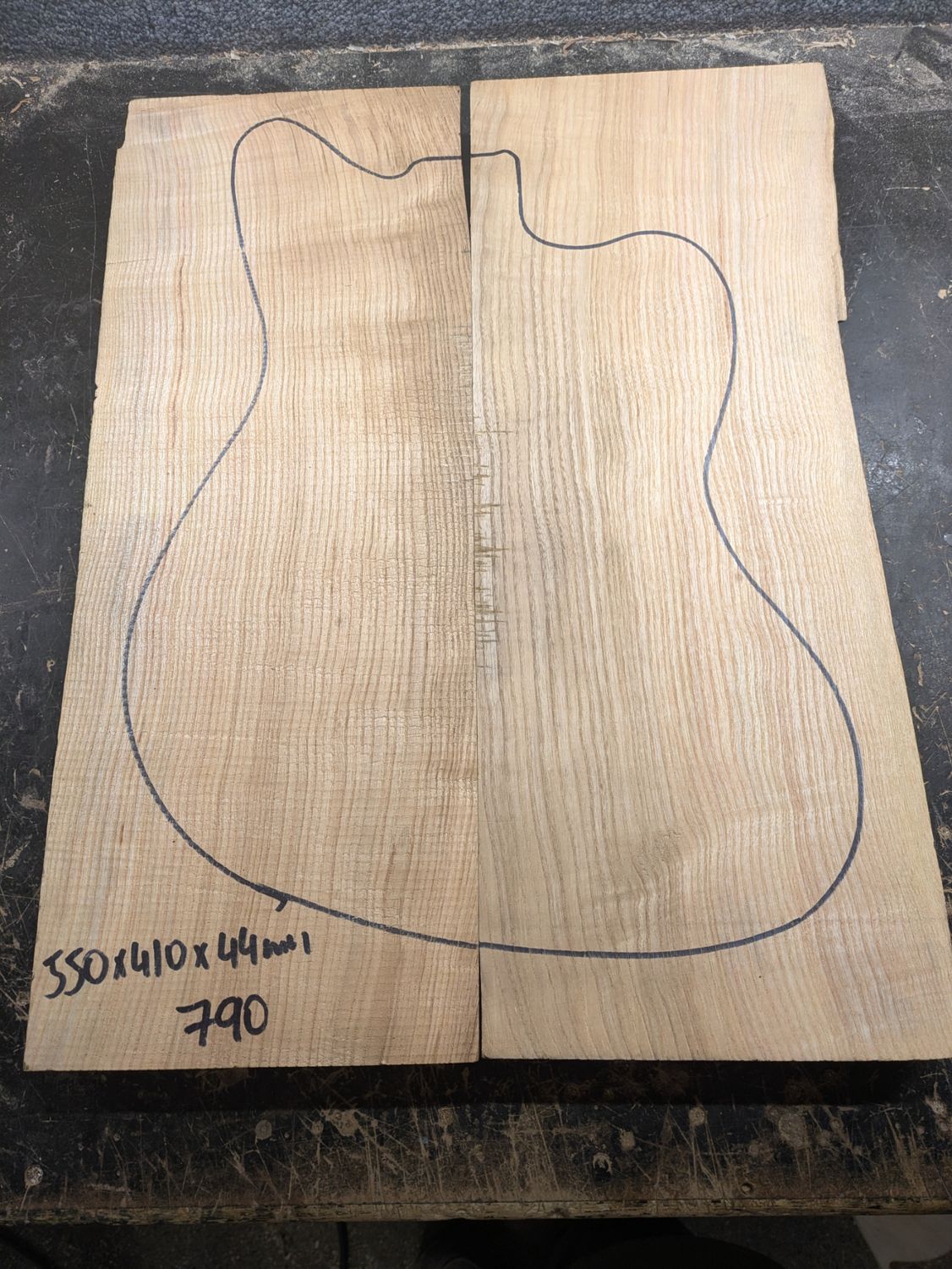 British Ash Body Blank 790