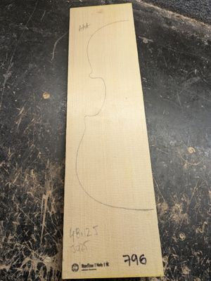 Violin Spruce Soundboard Wedge Grade AAA 796