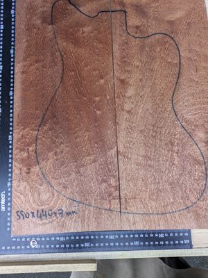 Sapele Pommele Figured Drop Top 802
