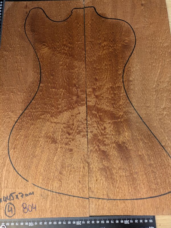 Sapele Pommele Figured Drop Top 804