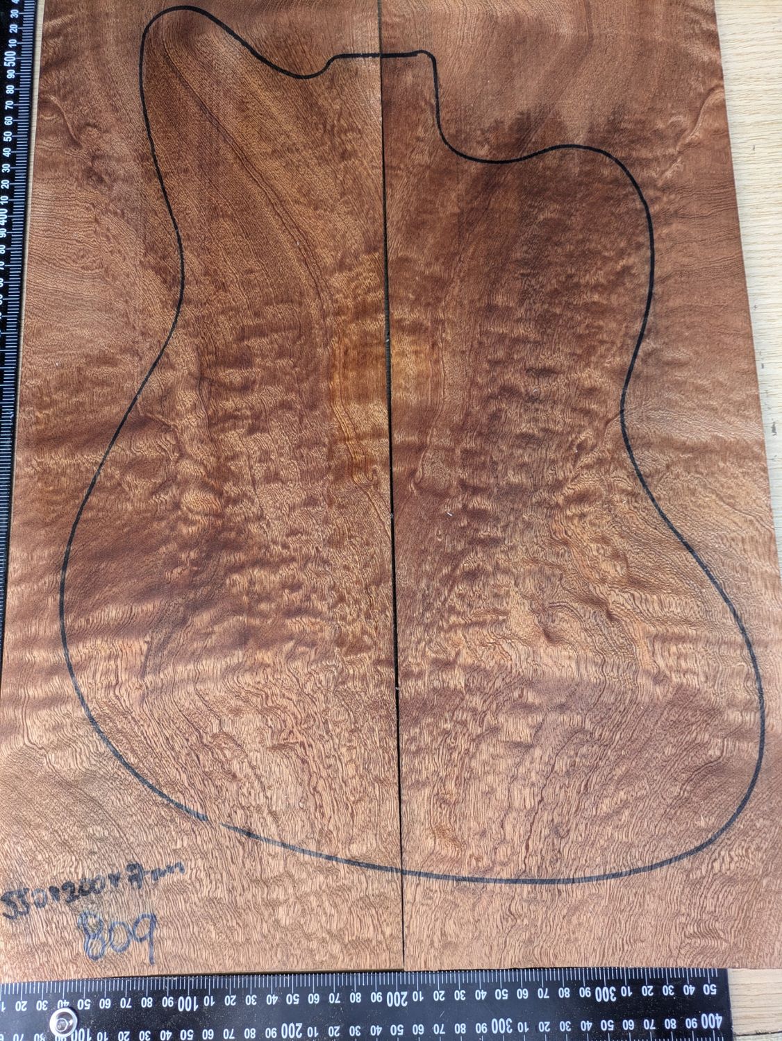 Quilted Sapele Drop Top 809