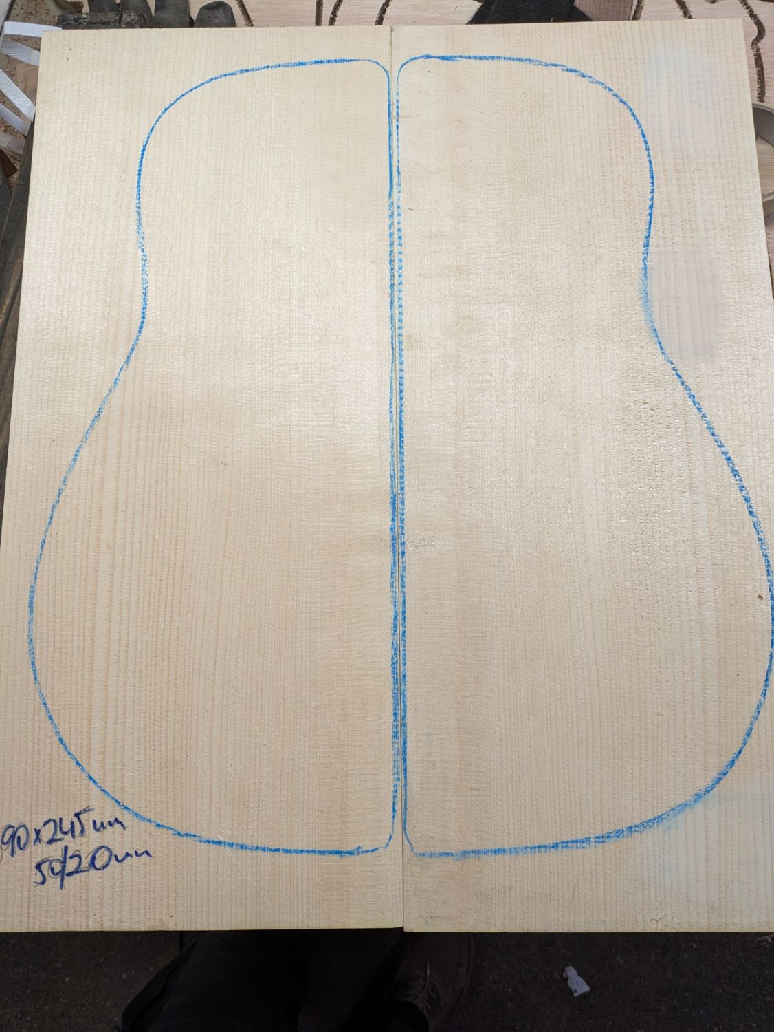 European Spruce Archtop Wedges 814