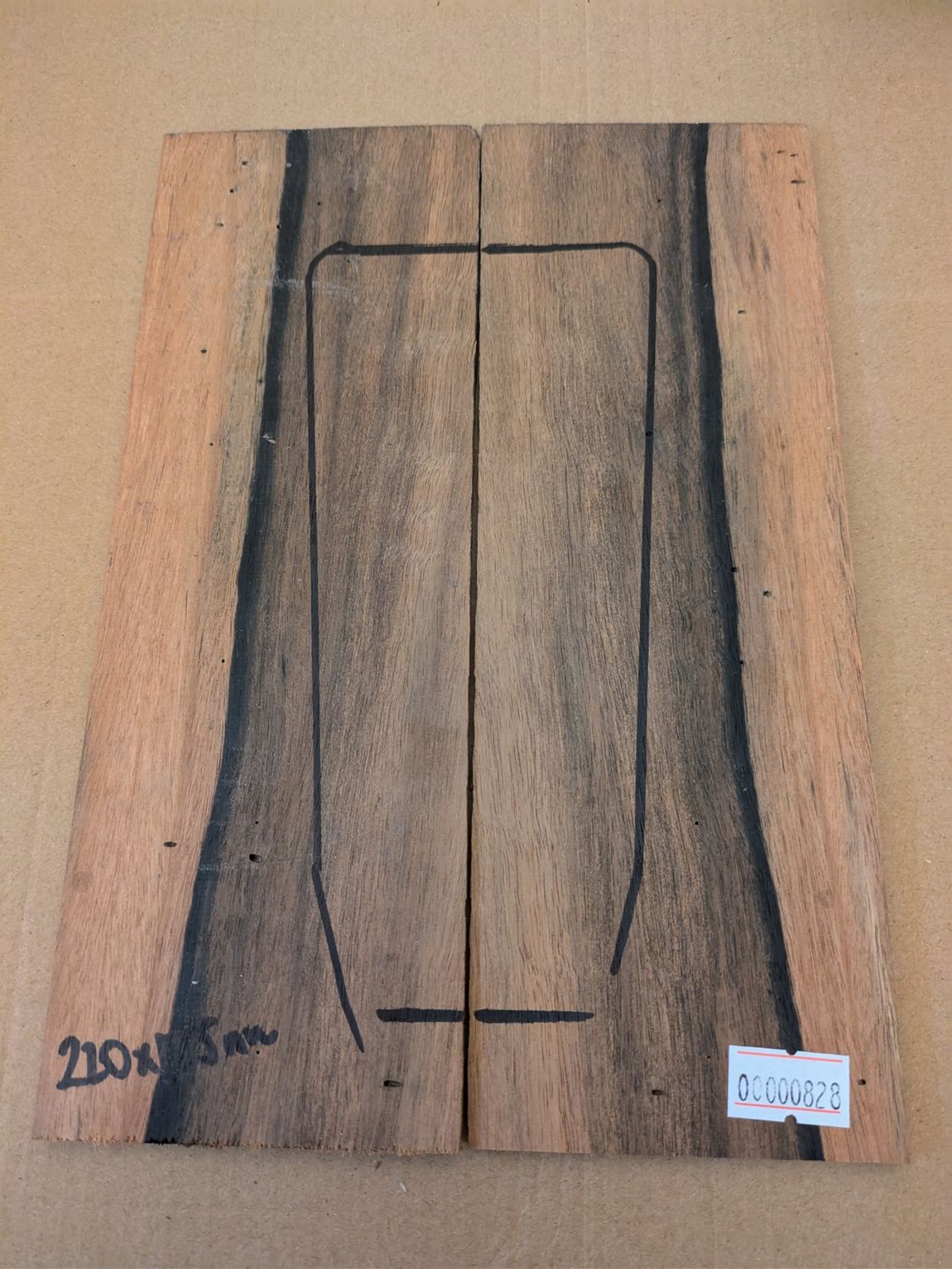 Bookmatched Headplate 828
