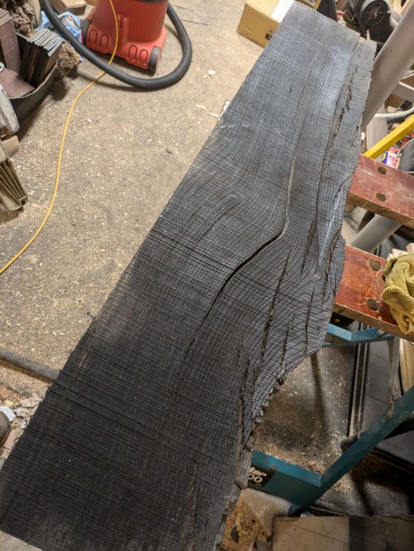 Ancient Bog Oak Slab 842