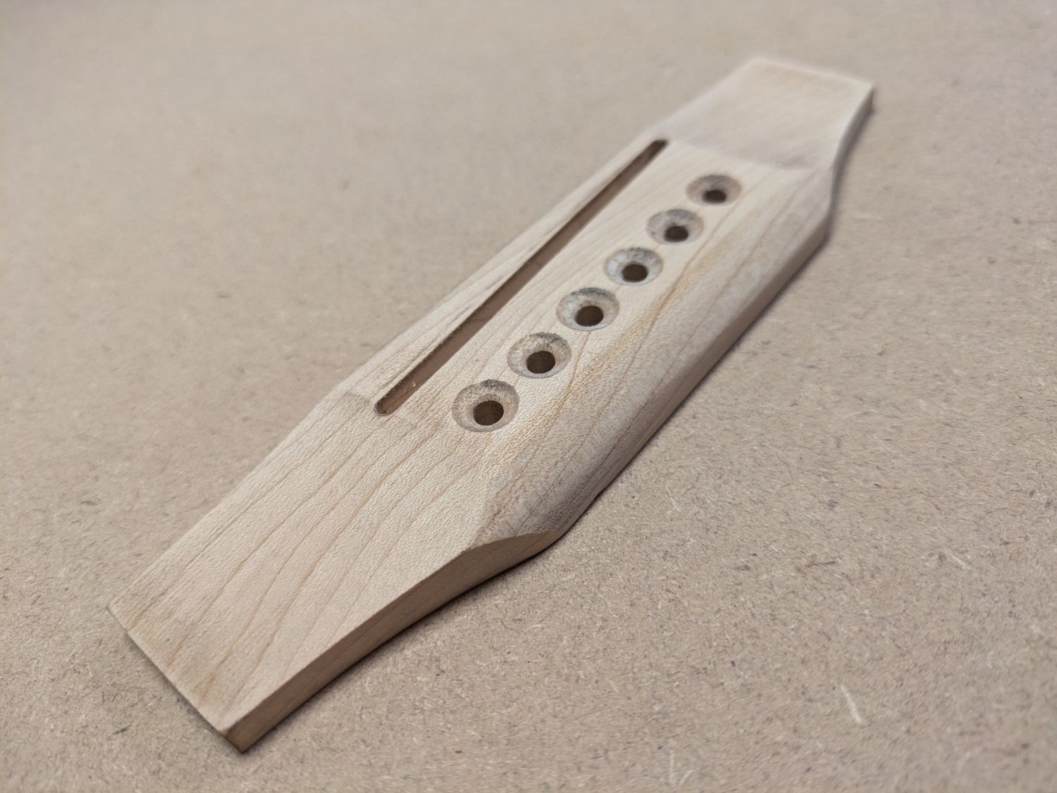 Finished Traditional Belly Bridge Hard Maple