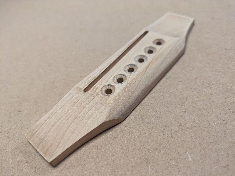 Finished Traditional Belly Bridge Hard Maple