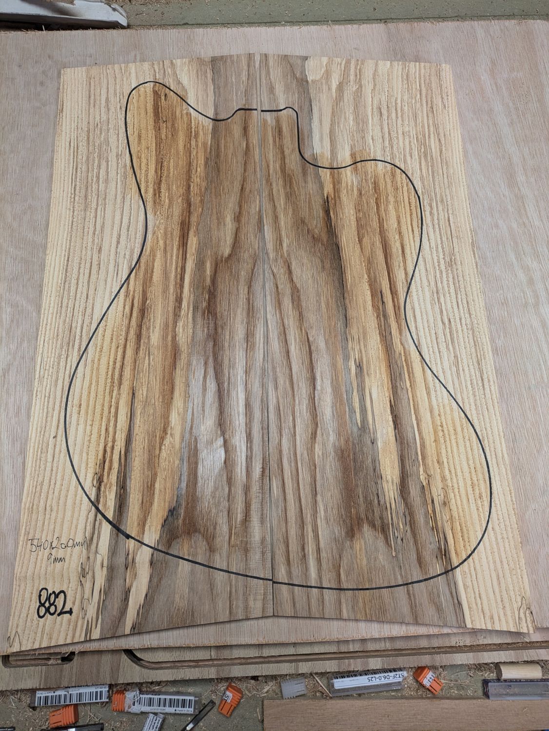 Spalted Ash Drop Top 882