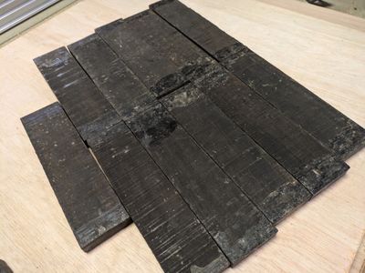 African Ebony Grade AA Guitar Bridge Blank