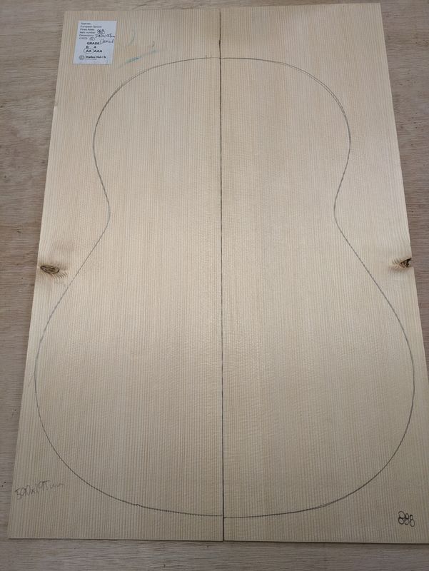 European Spruce Soundboard AA 888