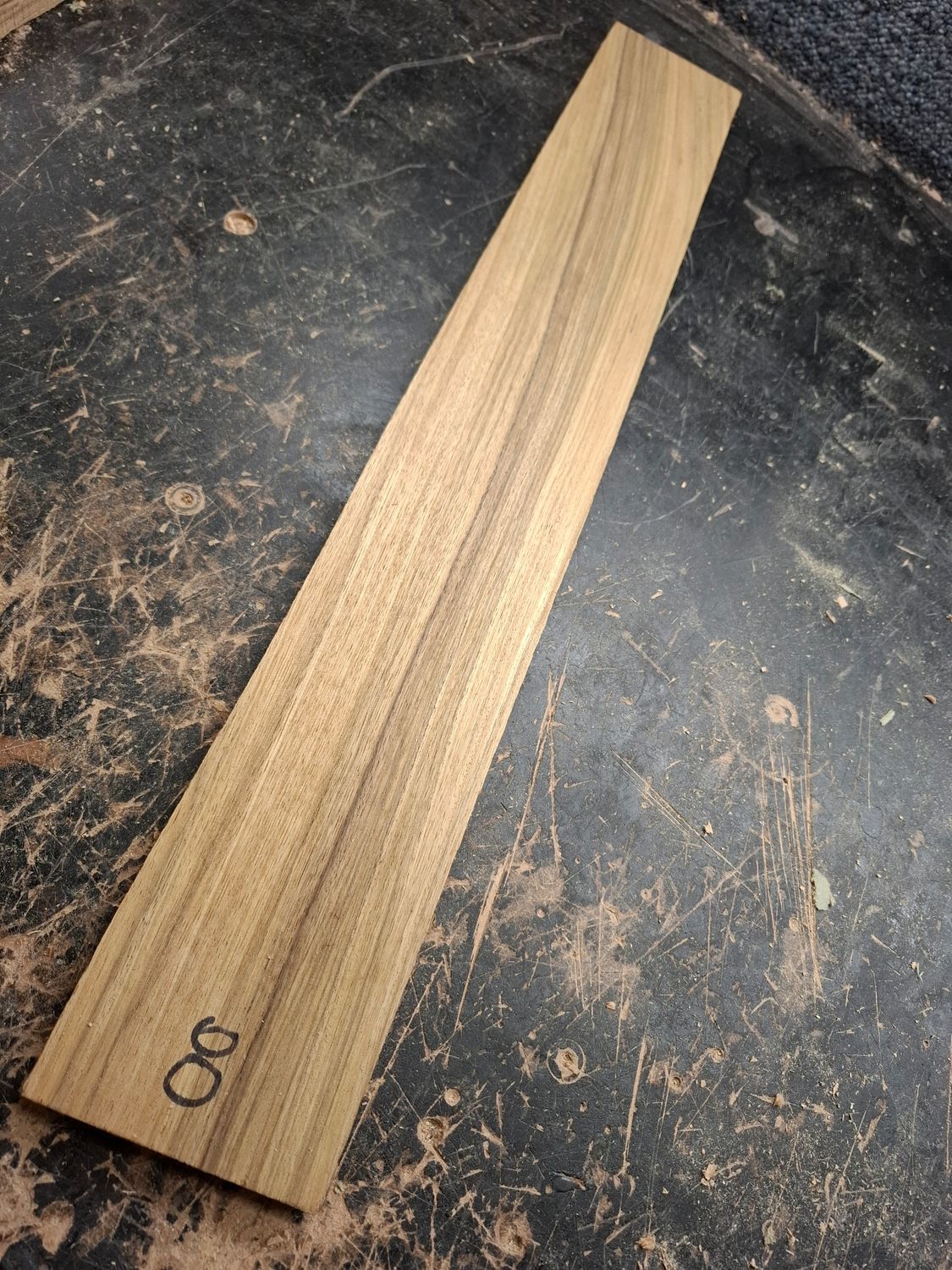 Brown Ebony Fretboard Blank 913