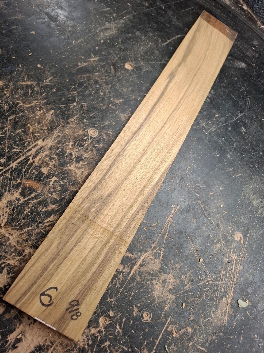 Brown Ebony Fretboard Blank 918