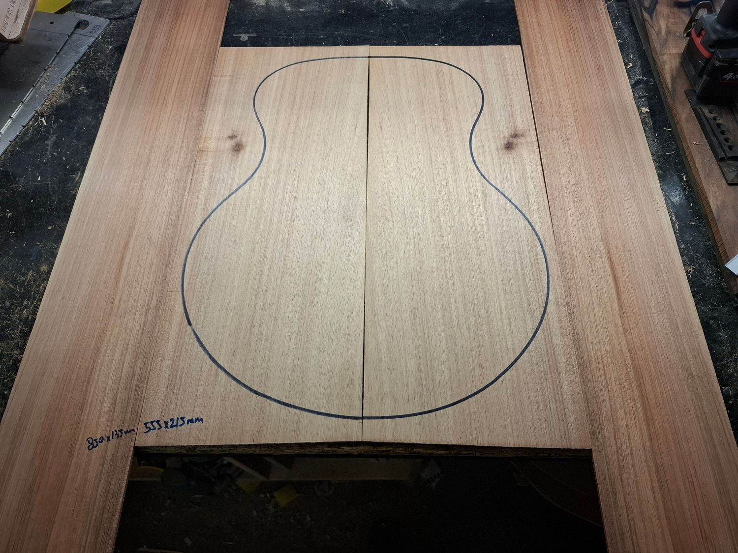 Australian Blackwood Back and Sides Set 932