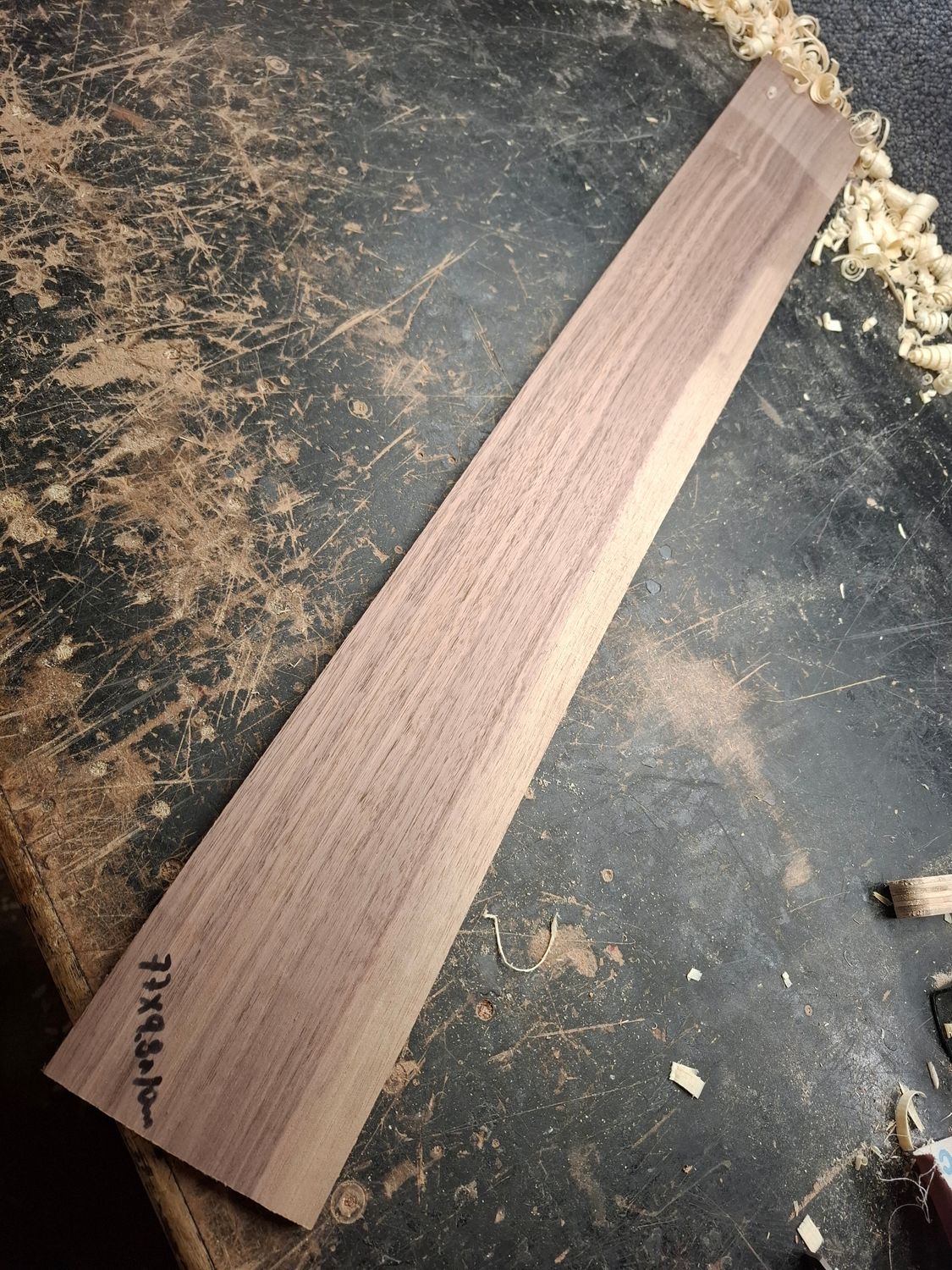 American Walnut Bass Fretboard Blank 941