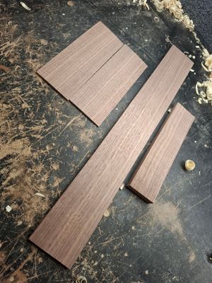 American Walnut Fingerboardm Bridge and Headplate 942