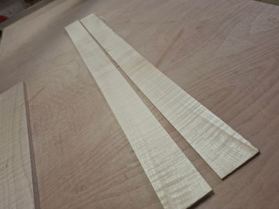 Mandolin Flame Maple Bookmatched Sides 971