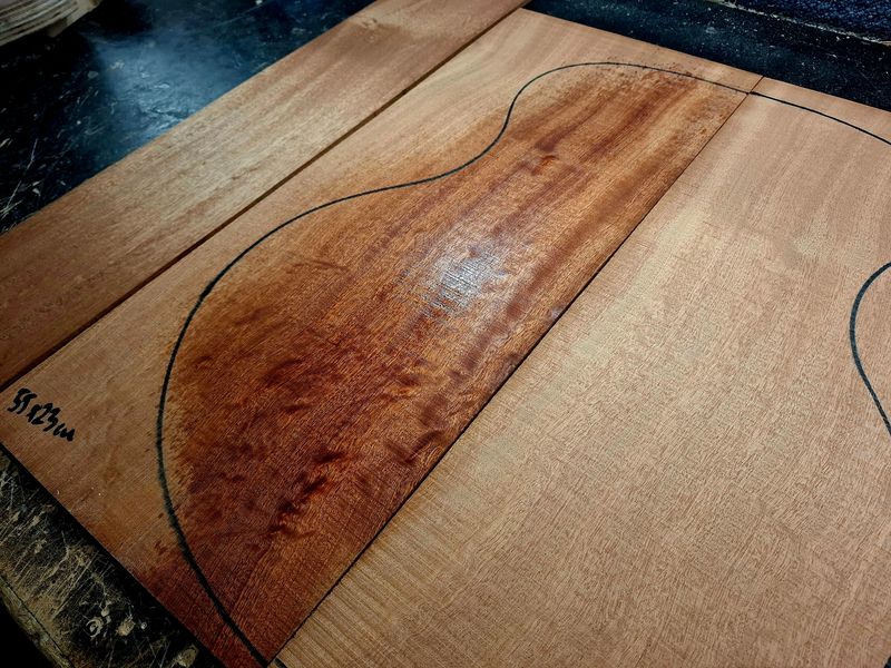 Figured Sapele Large Back and Sides Set 994