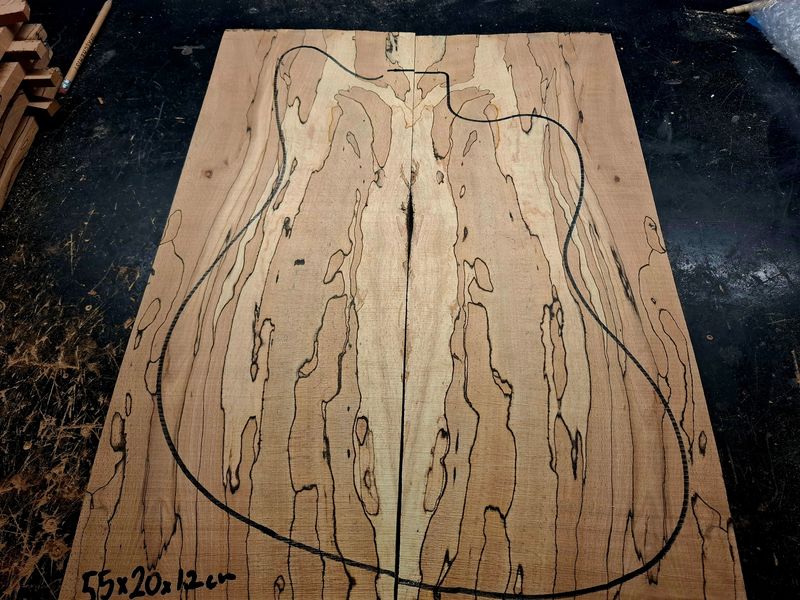 British Spalted Beech Drop Top 1000