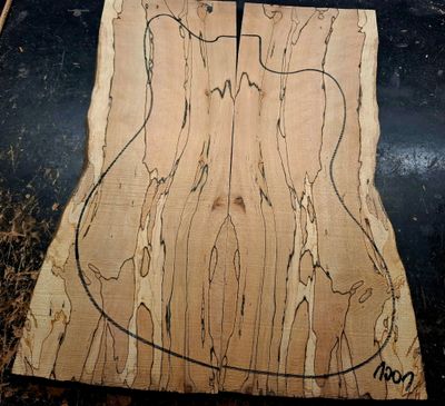 British Spalted Beech Drop Top 1001