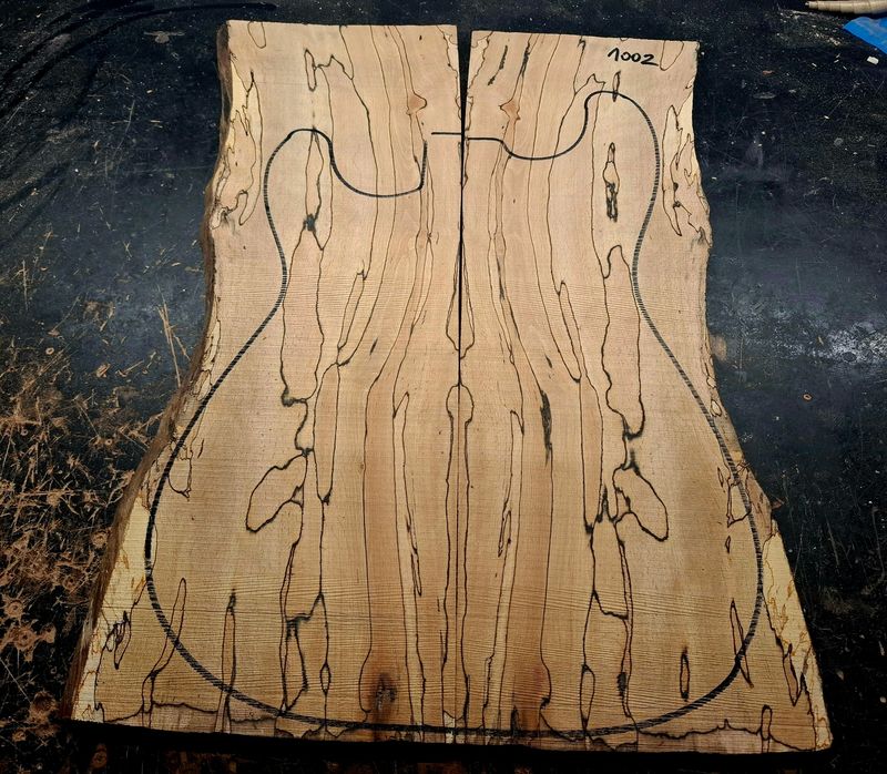 British Spalted Beech Drop Top 1002