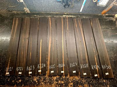 Stripped African Ebony Fingerboard 1022