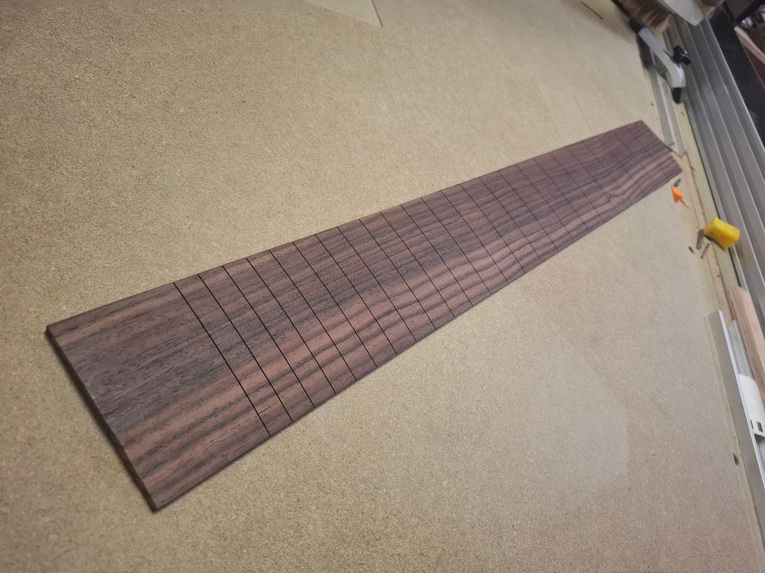 Finished Bass Fingerboard Indian Rosewood 1043