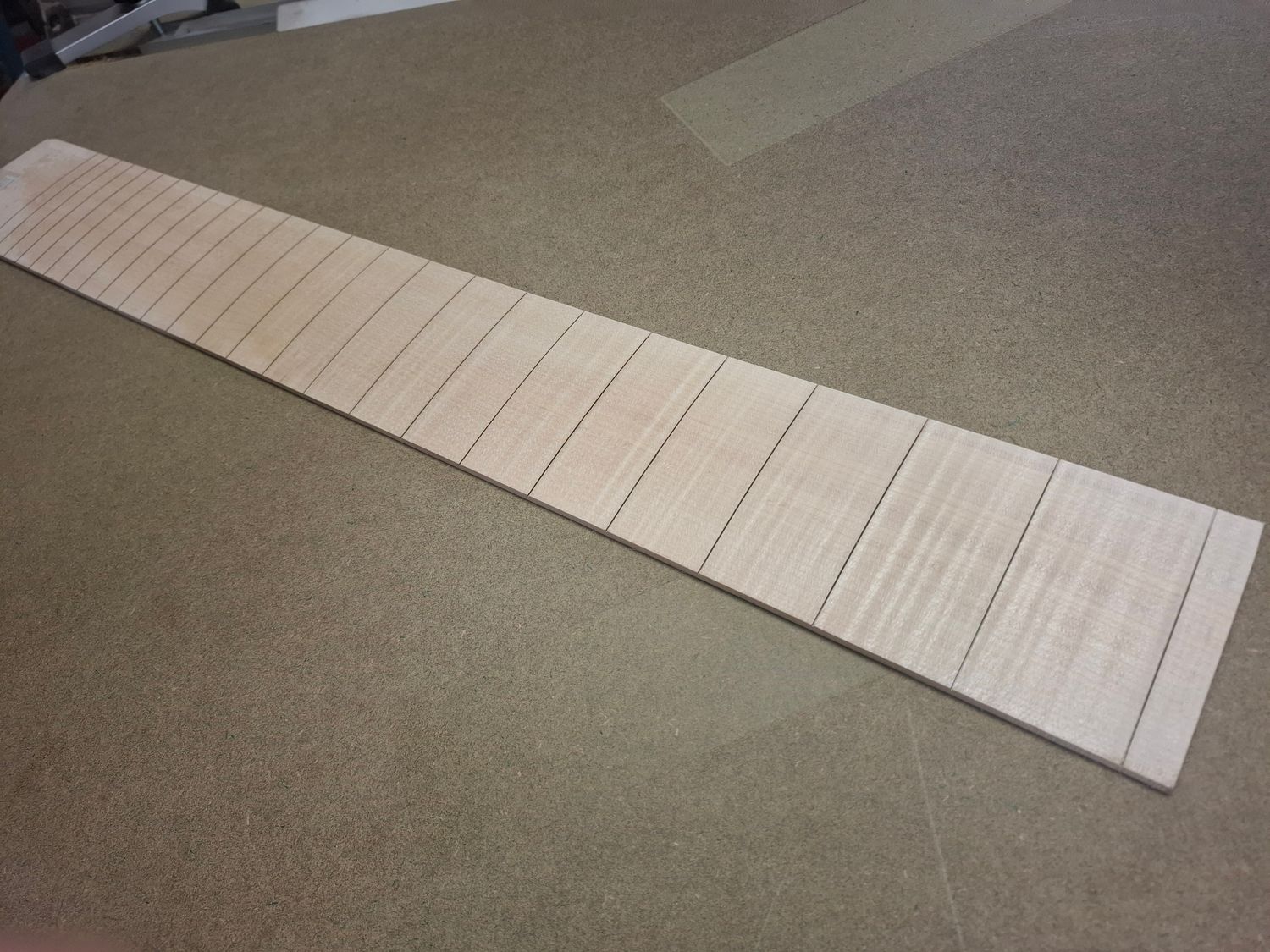 Finished Bass Fingerboard Indian Rosewood 1045