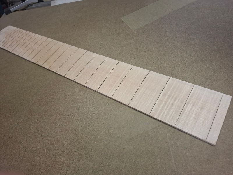 Finished Bass Fingerboard Indian Rosewood 1045