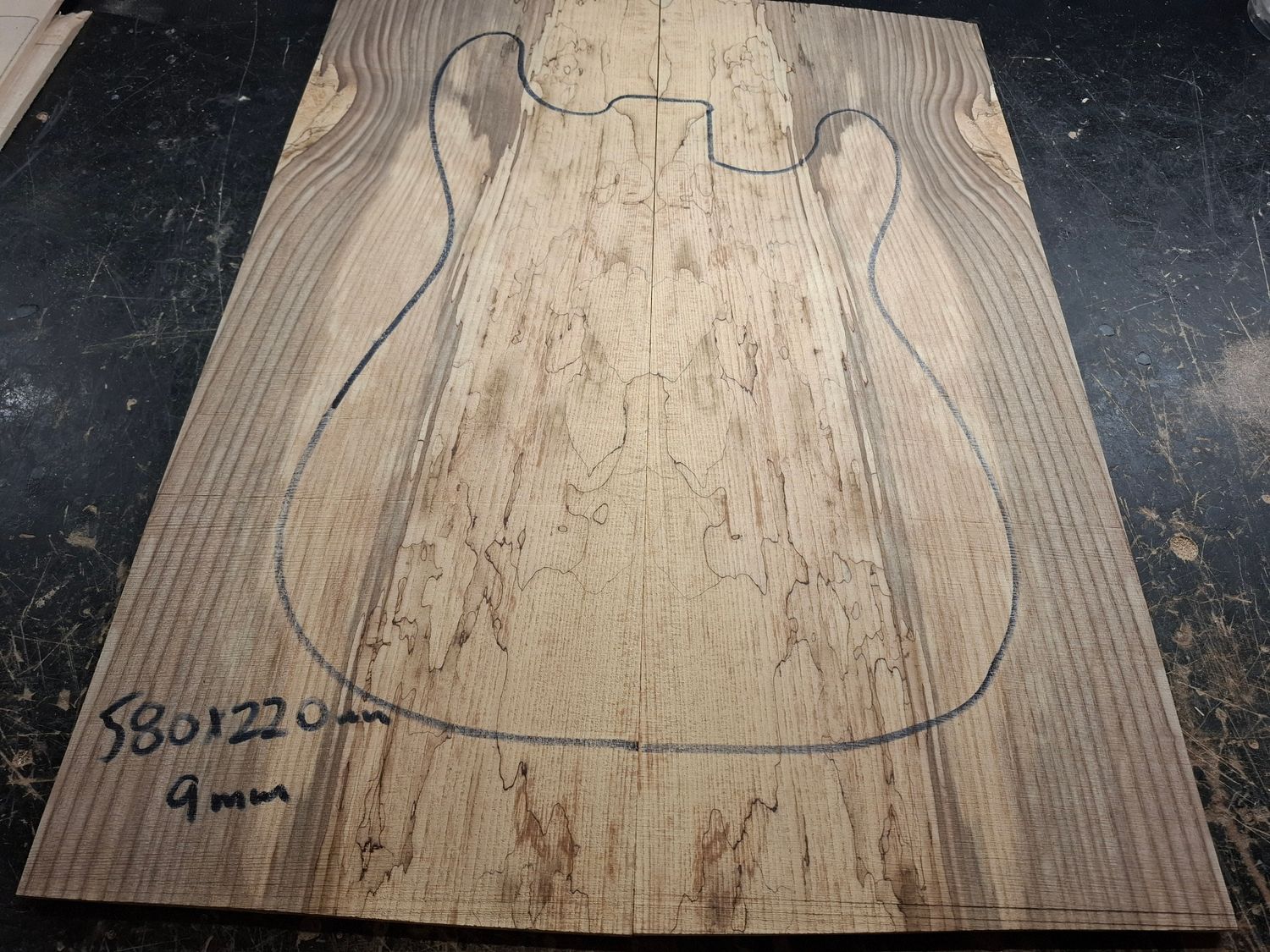 Spalted Ash Drop Top 1046
