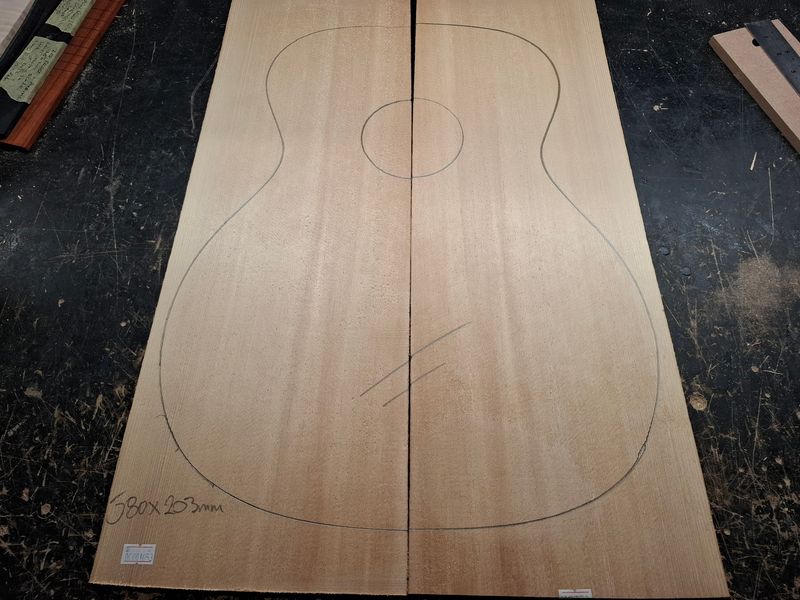 Sitka Spruce Soundboard 1053