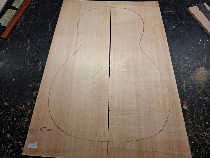 Sitka Spruce Soundboard 1054