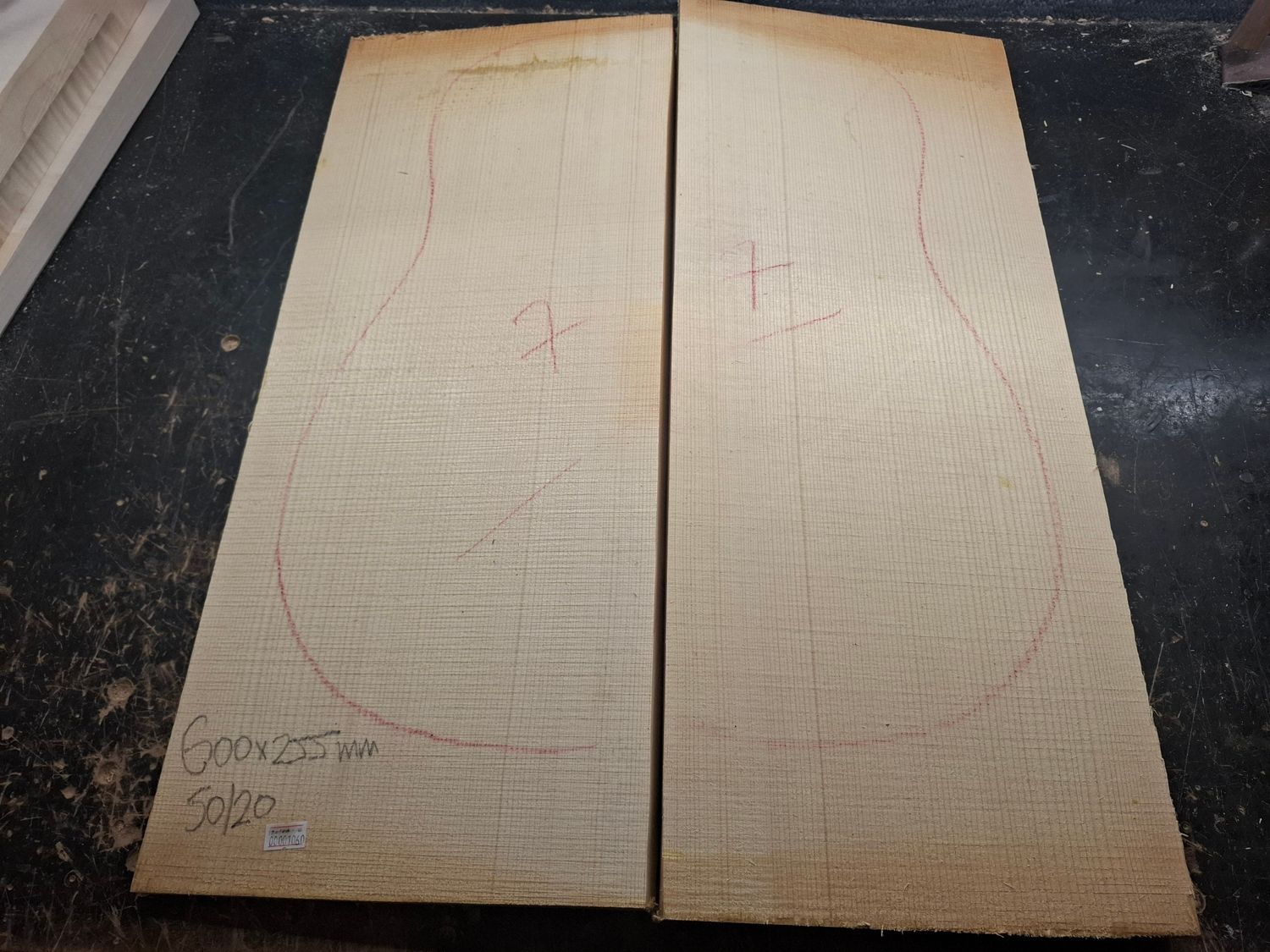 European Spruce A Archtop Wedges 1060